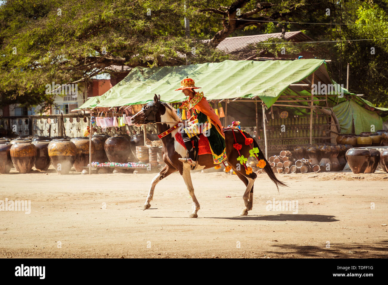 Sciences humaines de la rue au Myanmar Banque D'Images