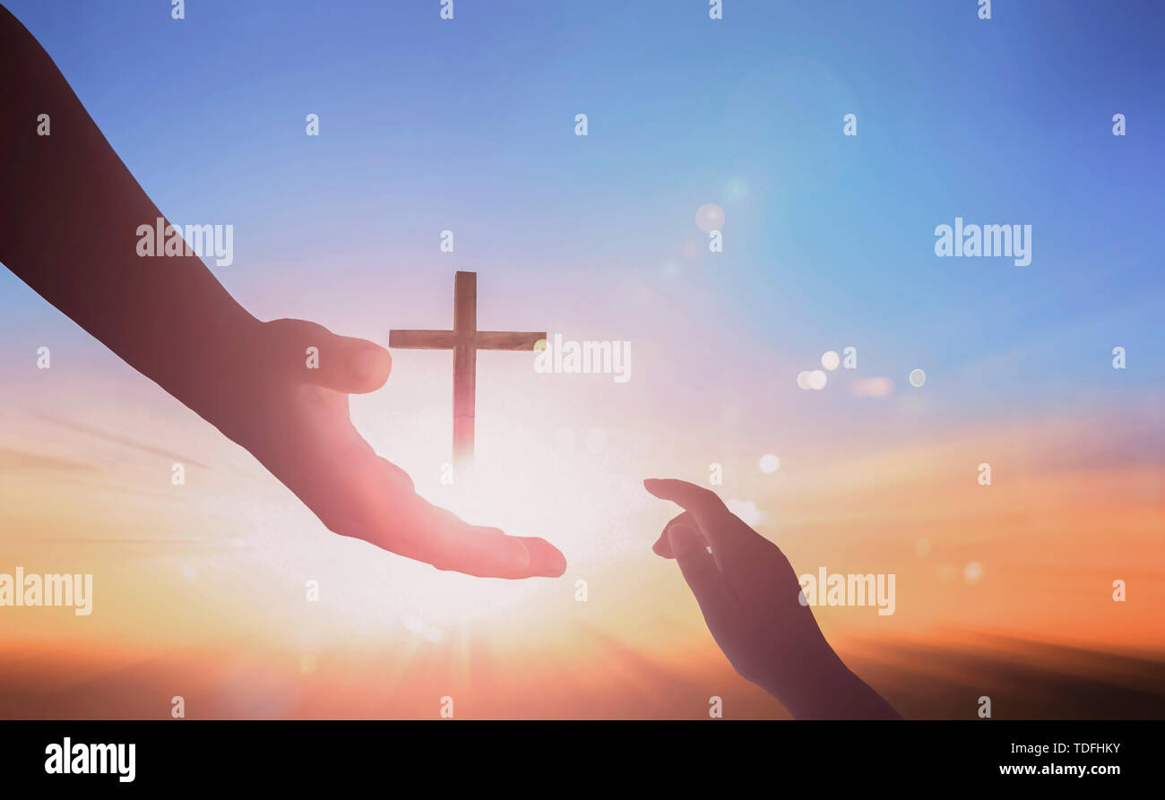 Coup de main de Dieu Banque D'Images