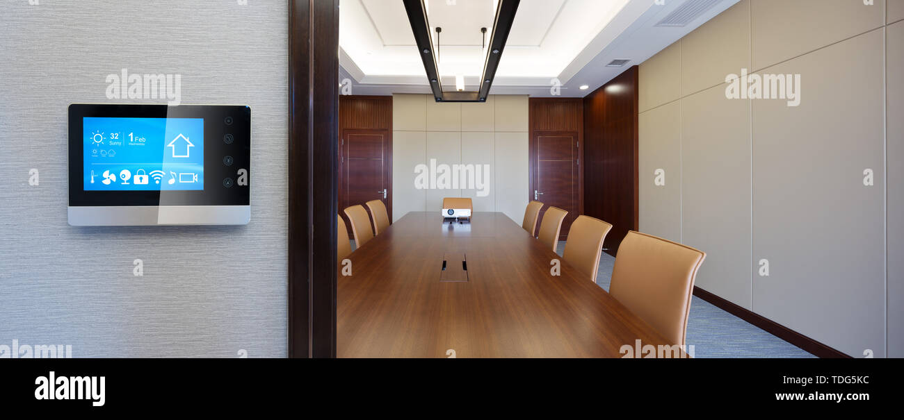 Digitalscreen dans smart home Banque D'Images