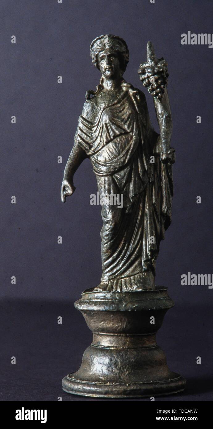 Lar (deidad romana) de Vilauba. Arte Contemporáneo Comarcal, Banyoles. Banque D'Images