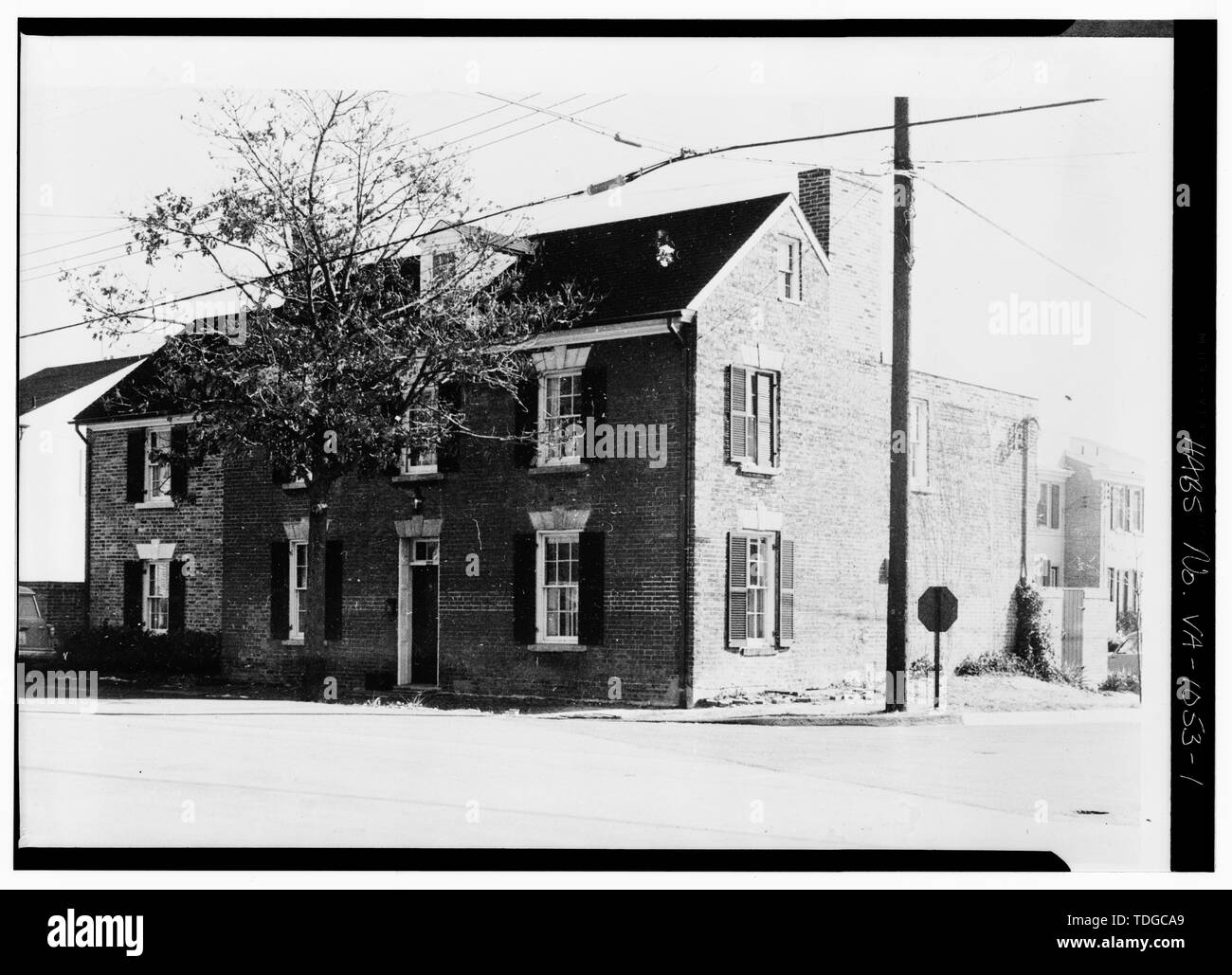 Façade nord et ouest - Jefferson Street Salon Sondage, 222 Jefferson Street (maison), Alexandrie, ville indépendante, VA Banque D'Images