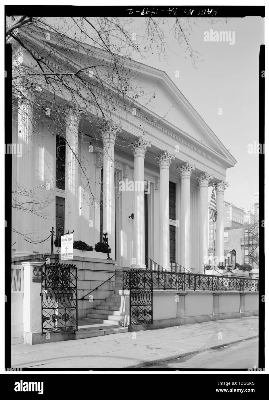 Élévation - nord-ouest de l'église de Saint Luc, 330, 13e Rue Sud, Philadelphie, comté de Philadelphie, PA Banque D'Images