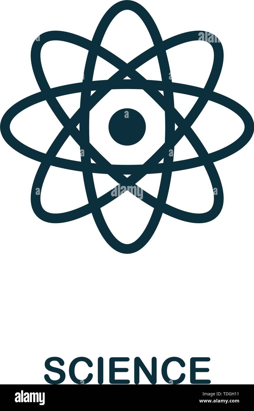 Icône vecteur sciences symbole. Signe de la biotechnologie créative collection d'icônes. La science télévision rempli pour l'icône ordinateur et mobile Illustration de Vecteur