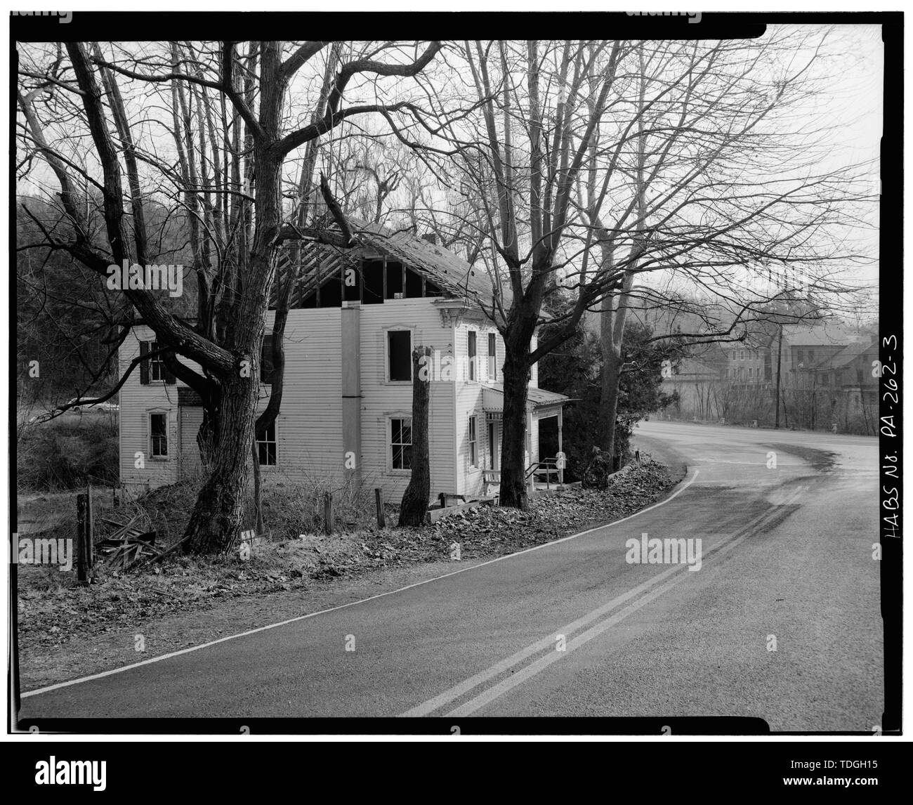 Façade nord-ouest - Jacob Gruber House, Mount Pleasant Road (Penn Township), Mount Pleasant, Berks County, PA Banque D'Images