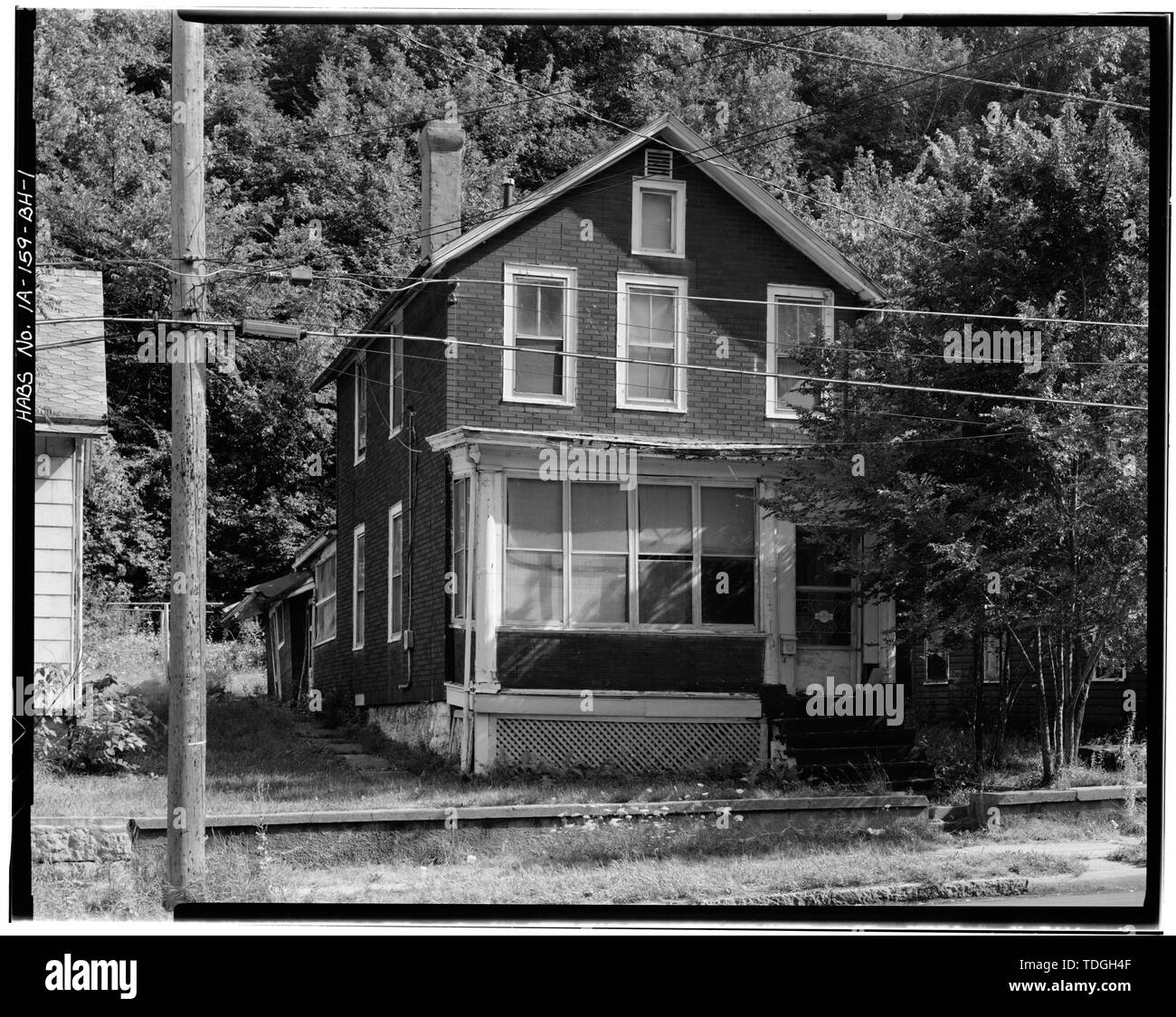 Nord-ouest de l'AVANT ET CÔTÉ NORD-EST. Vue vers le sud-est. Workingmen's - Maisons, Daniel J. Sullivan House, 830 Dodge Street, Dubuque, Dubuque, IA Comté Banque D'Images