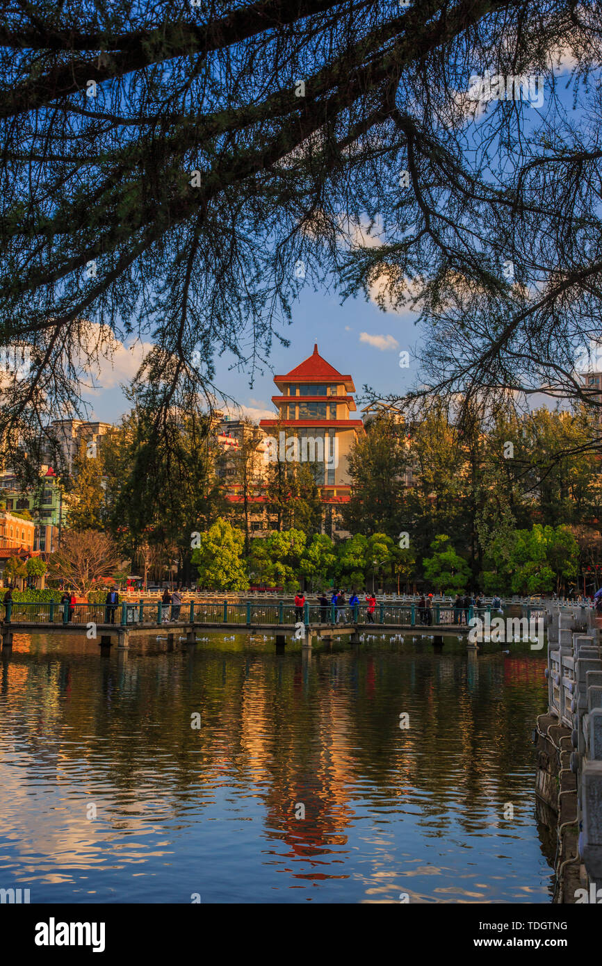 Le Lac de Kunming Banque D'Images