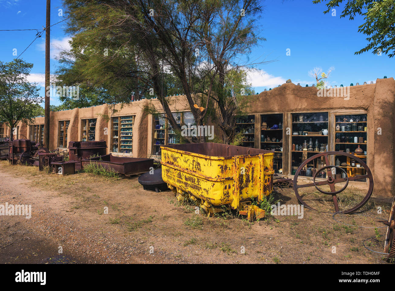 Casa Grande Poste de traite et musée de la mine sur la piste Turquoise au Nouveau Mexique Banque D'Images
