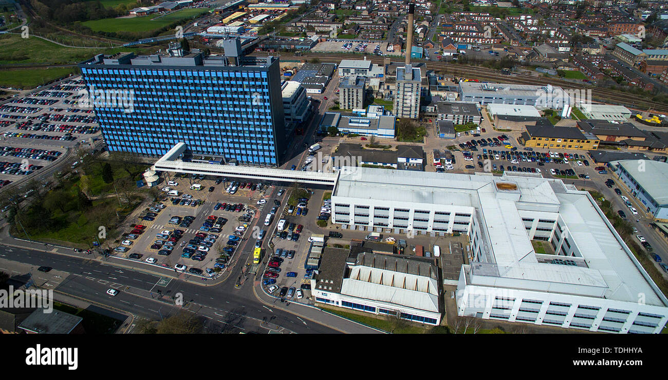 Vue d'Ariel Hull University Teaching Hospitals NHS Trust Banque D'Images