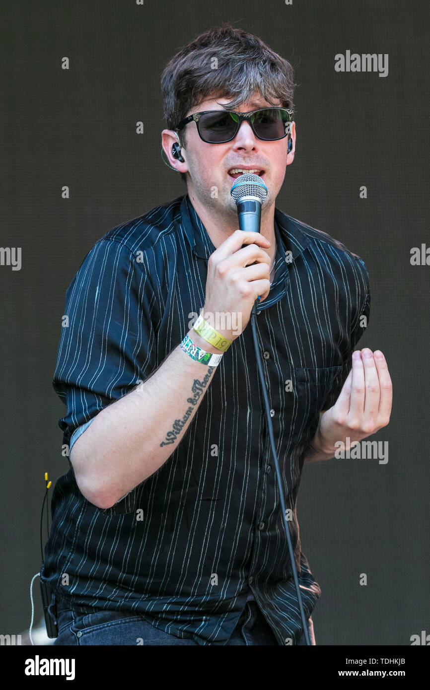 Oslo, Norvège - Juin 15th, 2019. La chanteuse suédoise, auteur-compositeur et musicien Albin Lee Meldau effectue un concert live au cours de la fête de la musique norvégienne Piknik i Parken 2019 à Oslo. (Photo crédit : Gonzales Photo - Stian S. Møller). Banque D'Images