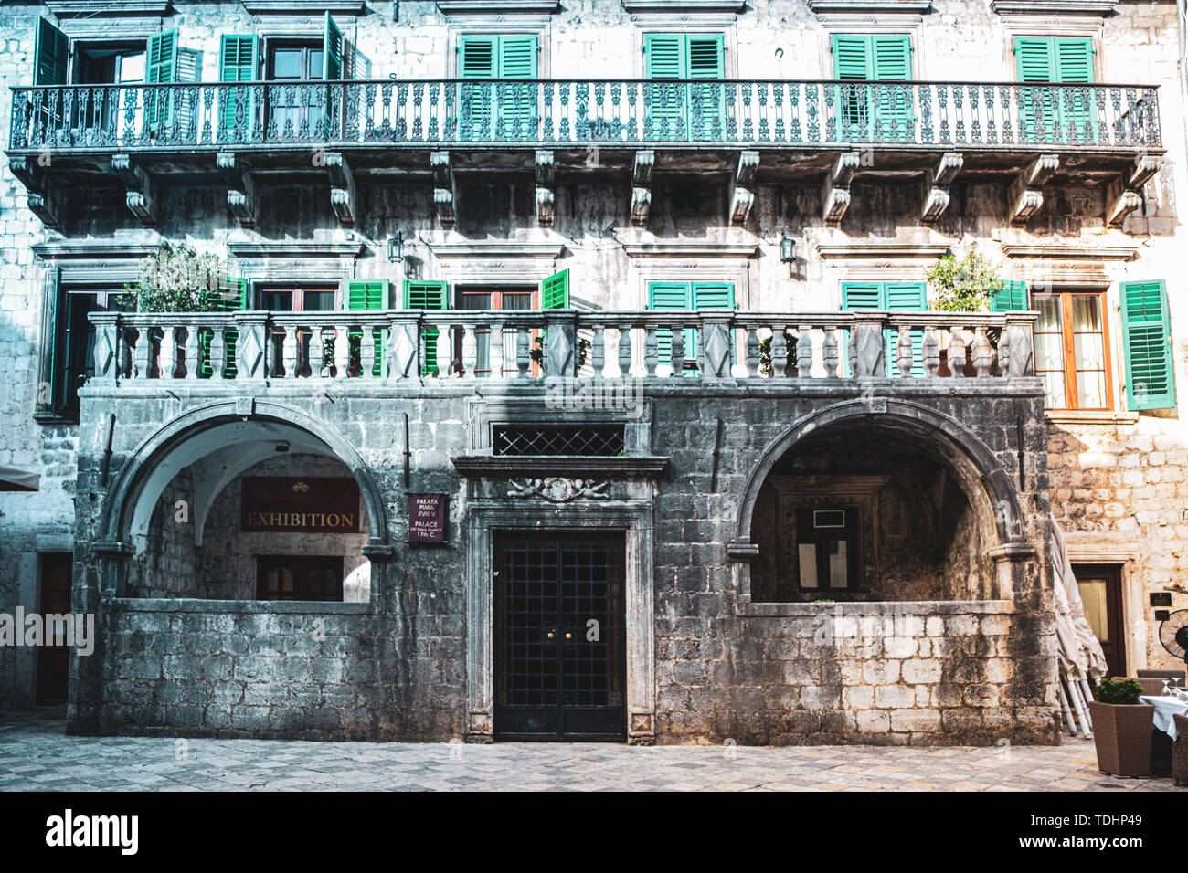 Architecture de la vieille ville de Kotor au Monténégro, 13.06.2019. Banque D'Images