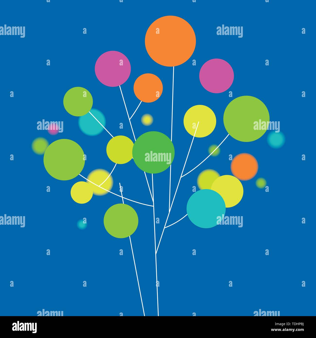 Vector illustration. Direction générale de la circulaire plus stylisé bleu blackground. Isolées. Illustration de Vecteur