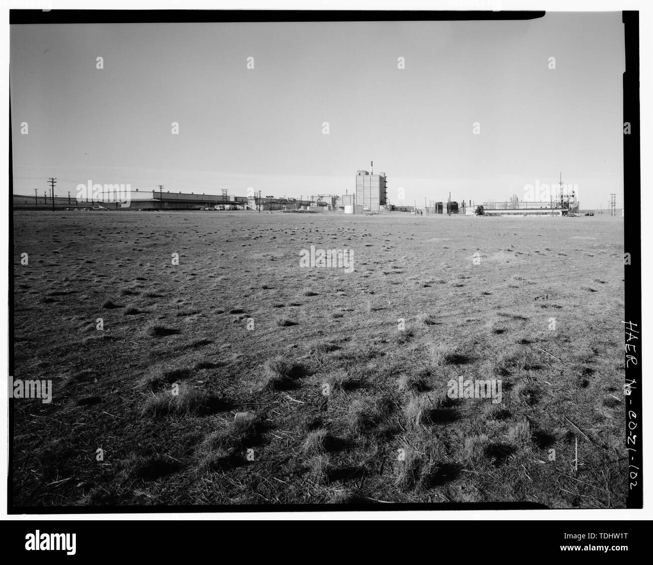 Vue d'ENSEMBLE DE L'USINE. Vue DE NORD-OUEST. - Rocky Mountain Arsenal, délimité par quatre-vingt-sixième Avenue et cinquante-sixième Avenue, Buckley Road, Quebec Street et Colorado Highway 2, Commerce City, comté d'Adams, CO Banque D'Images