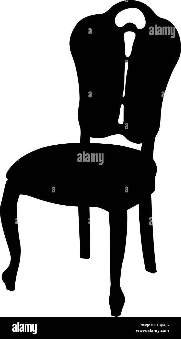 Président d'ossature. Design noir simple. Vector Illustration. Illustration de Vecteur Président d'ossature. Design noir simple. Vector Illustration. Illustration de Vecteur