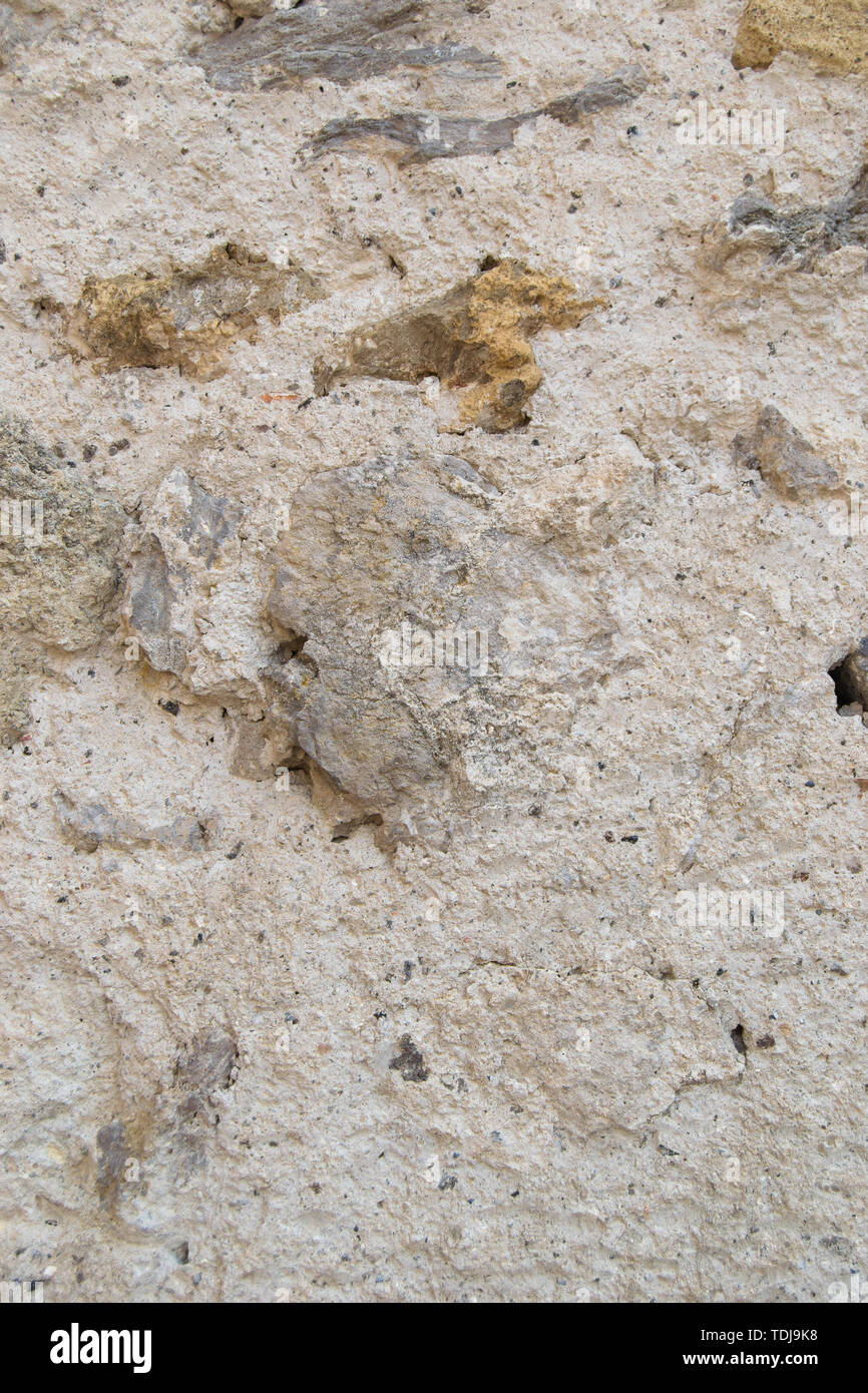 La texture du mur de pierre le jour et l'heure Banque D'Images