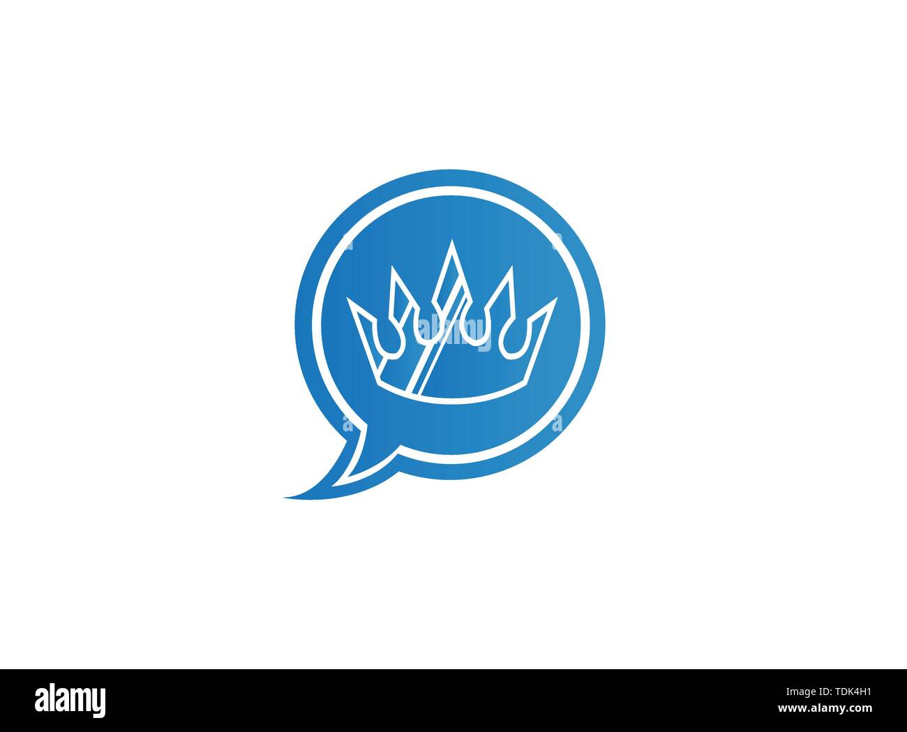 Couronne d'or pour logo design illustration, symbole de luxe dans l'icône de chat Illustration de Vecteur