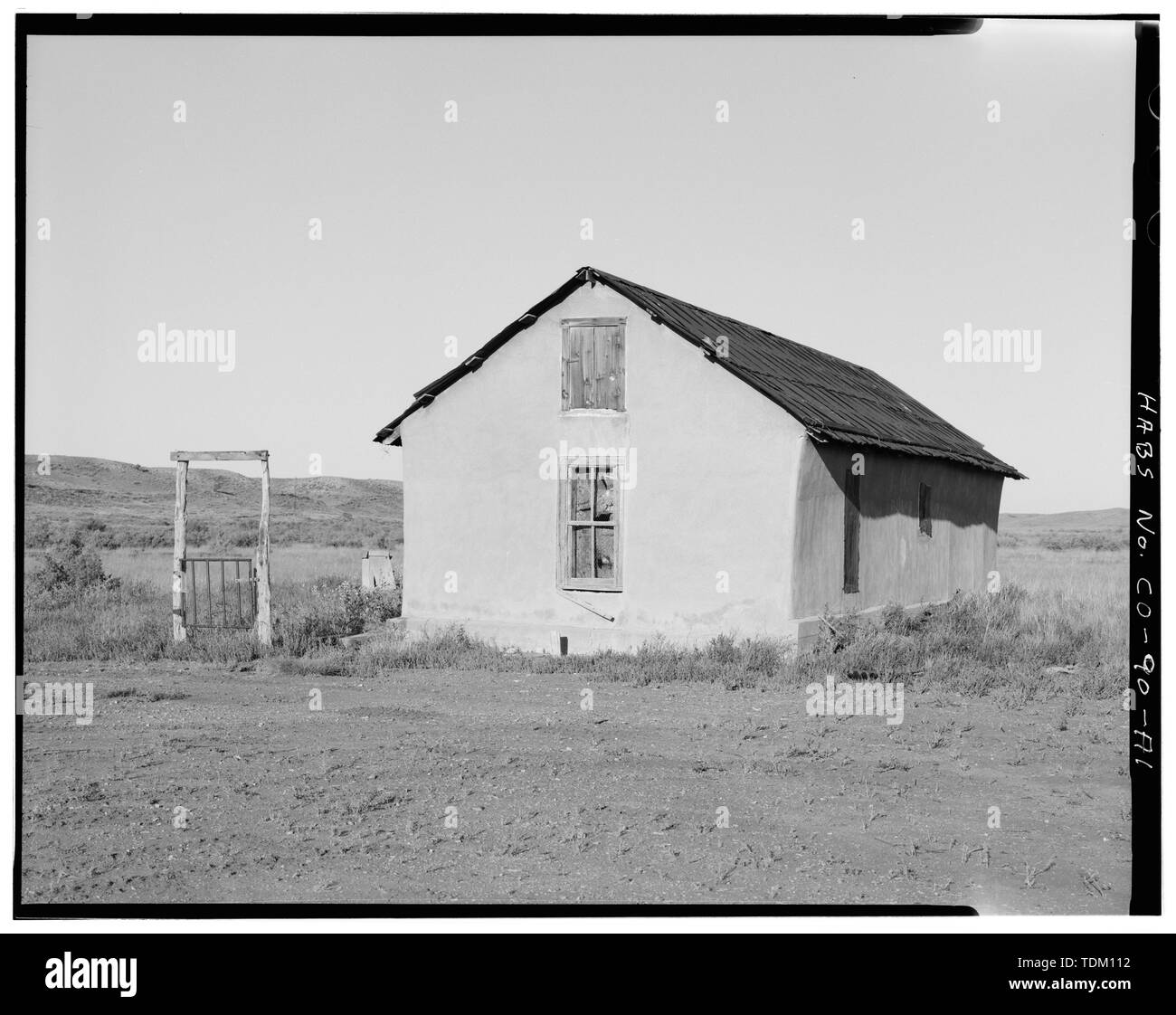 Résidence d'origine, côtés est et nord, à au sud-ouest. - Samuel T. Brown's Sheep Ranch, Résidence d'origine, à 110 pieds au nord-ouest de la résidence principale, modèle, Las Animas Comté, CO Banque D'Images