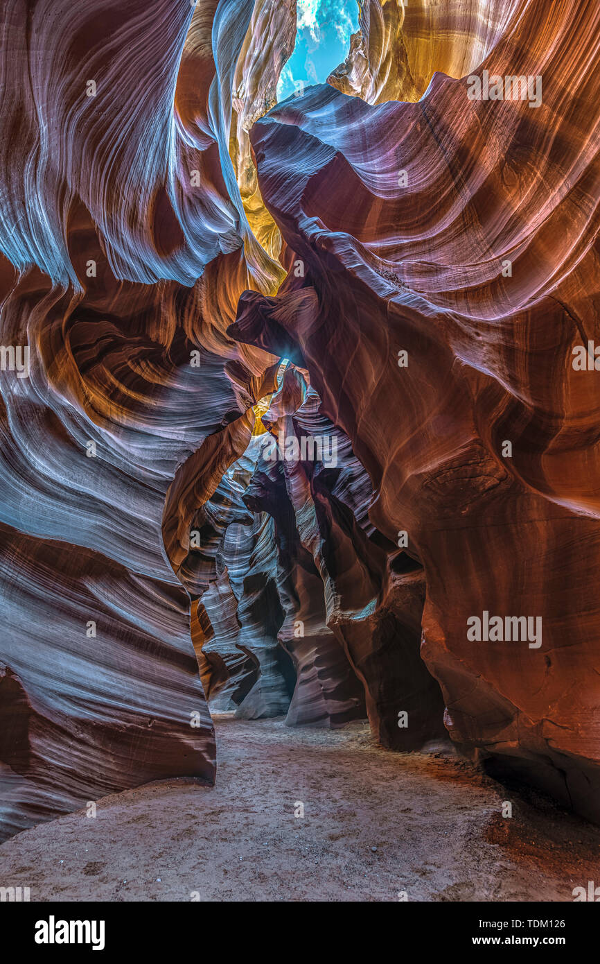 Rock formation à Antelope Canyon à Page, Arizona, USA Banque D'Images