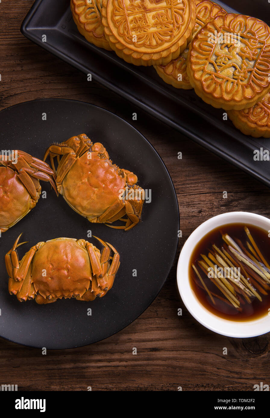 Crabe Mooncake Banque D'Images