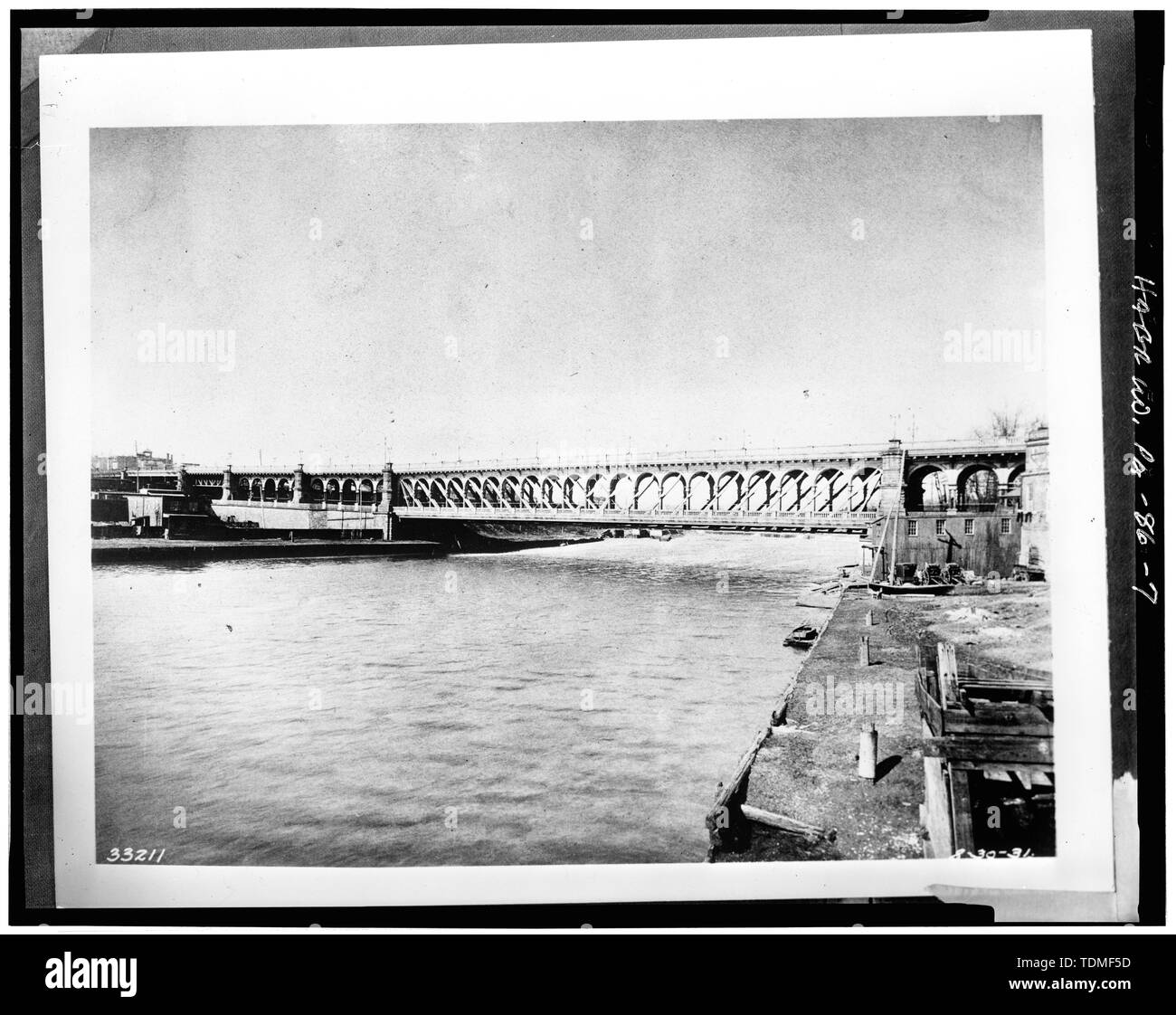Photocopie de CA. 1890 VUE GÉNÉRALE DU PONT - Callowhill Street Bridge, rivière Schuylkill à Spring Garden et Callowhill Rues, Philadelphie, comté de Philadelphie, PA Banque D'Images