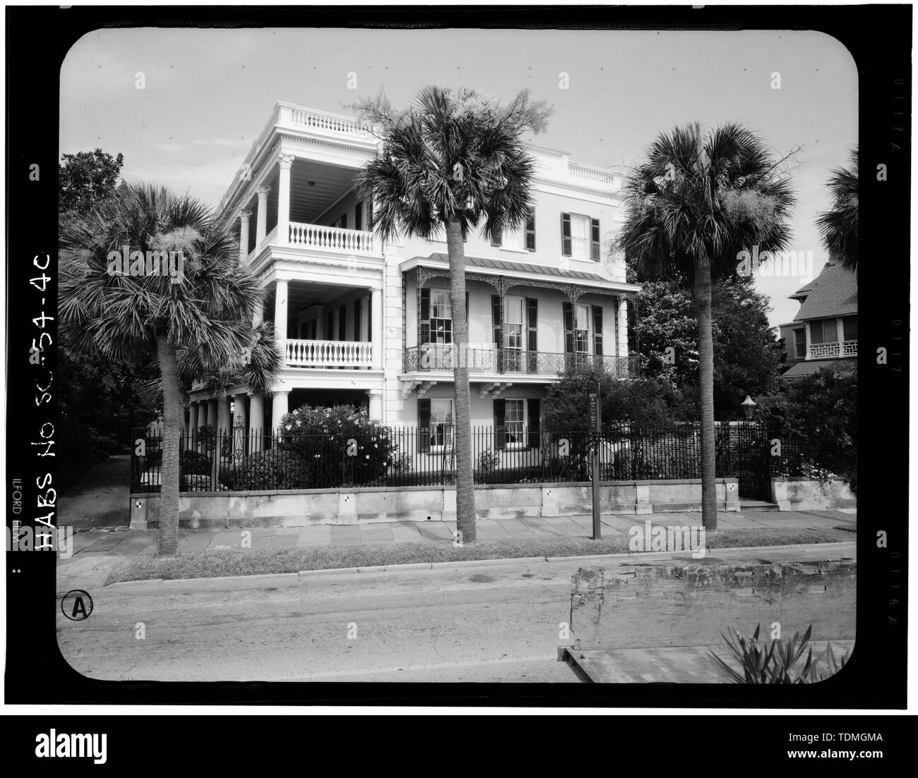 IMAGE PHOTOGRAMMÉTRIQUE- PERSPECTIVE SUD-EST - Charles Edmonston House, 21 East Battery Street, Charleston, Charleston County, SC ; Alston, Charles ; Smith, H A, M ; Prix, Virginie B, émetteur Banque D'Images