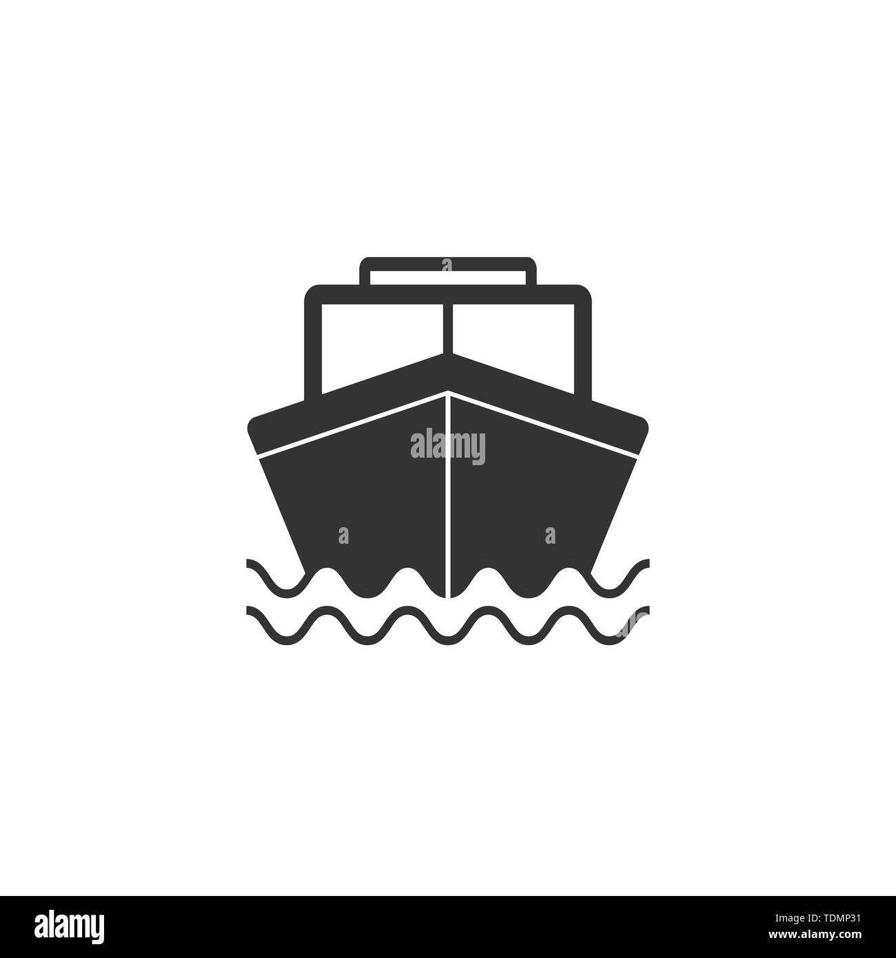 Voile, voile, location de bateau à voile à vecteur icône illustration Illustration de Vecteur
