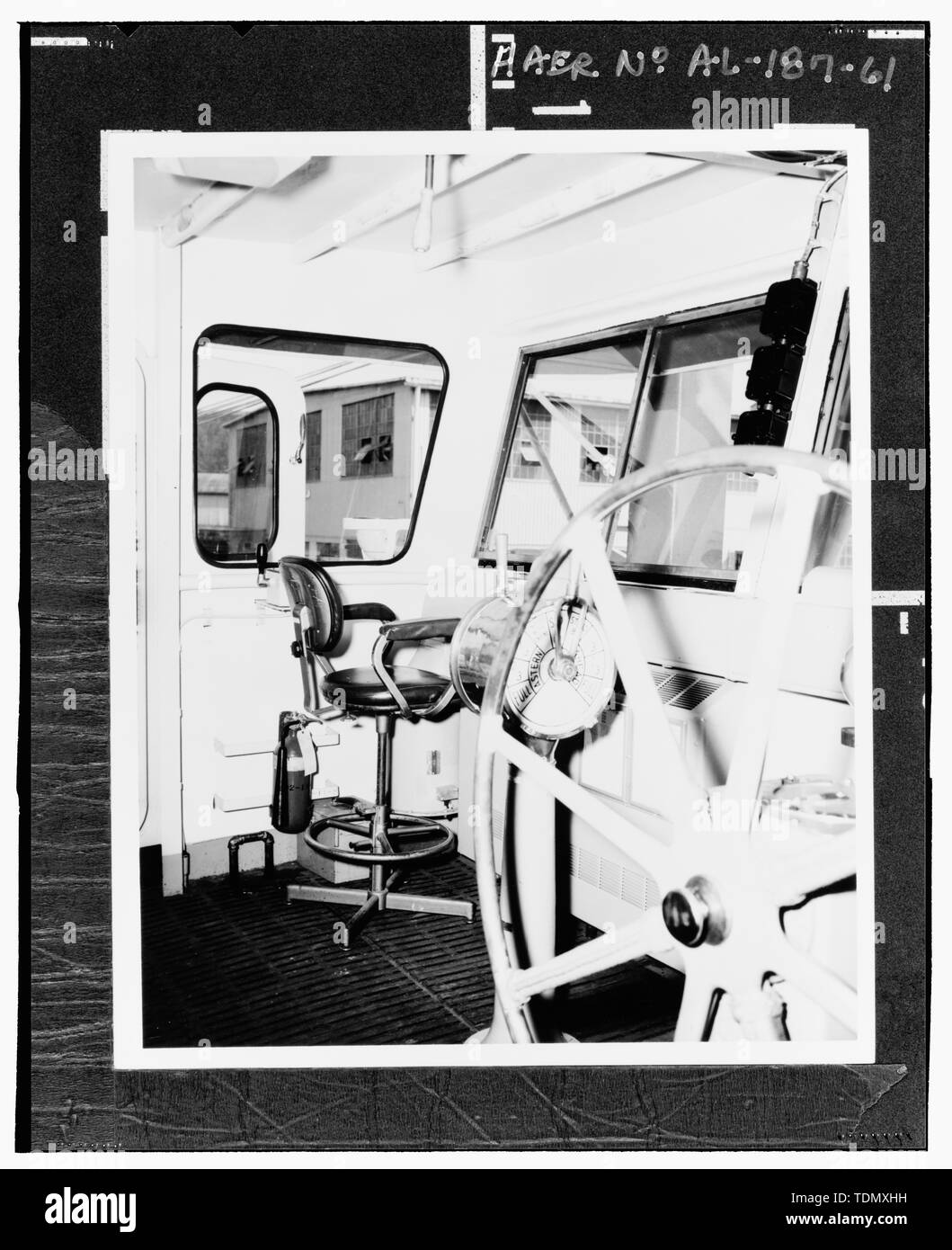 Maison pilote de pont. - U.S. Coast Guard Cutter le pin blanc, le 8e District de la Garde côtière des États-Unis, au sud de la base de Broad Street, Mobile, Comté de Mobile, AL Banque D'Images