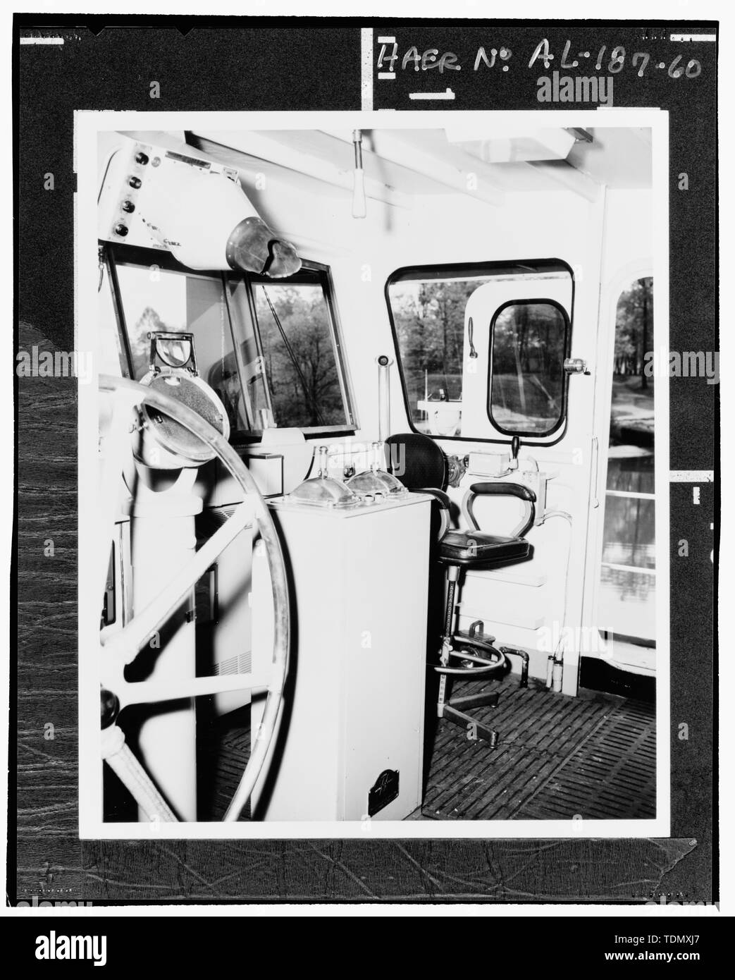 Maison pilote de pont. - U.S. Coast Guard Cutter le pin blanc, le 8e District de la Garde côtière des États-Unis, au sud de la base de Broad Street, Mobile, Comté de Mobile, AL Banque D'Images