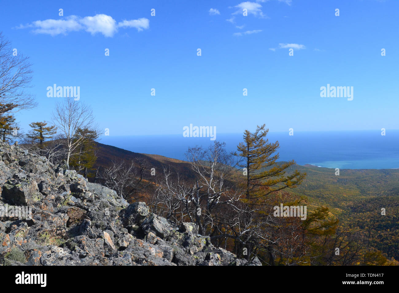 Beauté de la nature dans la région russe de Primorsky Banque D'Images
