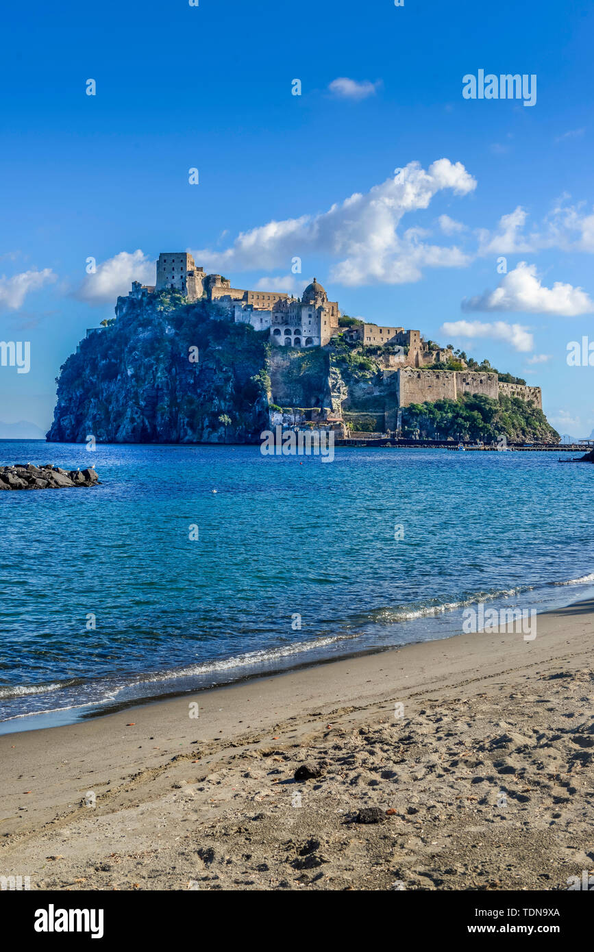 Aragonerburg, château Aragonais, Insel Ischia, Italie Banque D'Images