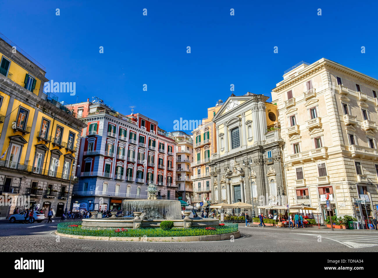 Piazza Trieste e Trento, Napoli, Italie Banque D'Images