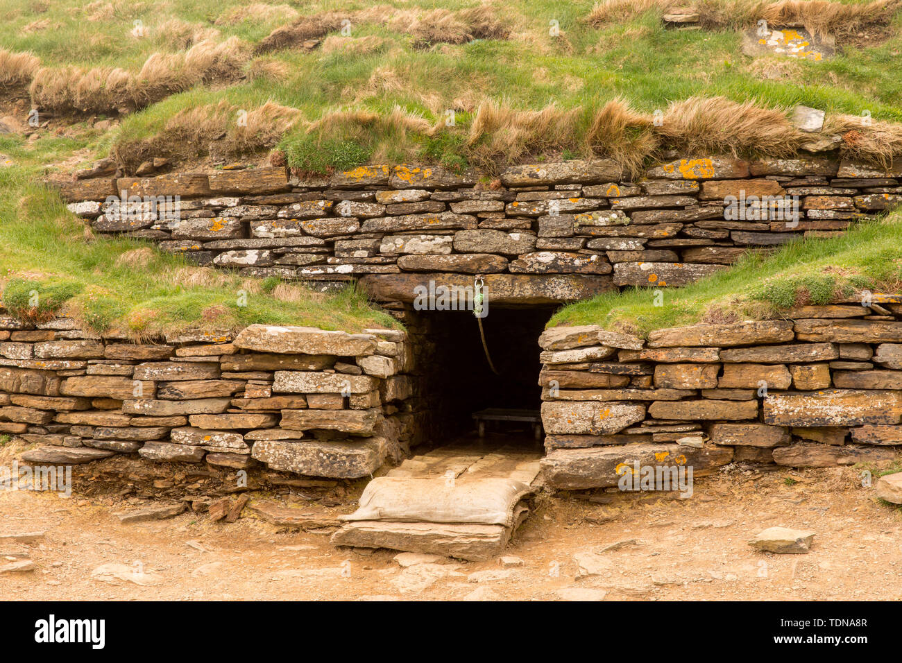Tombeau des aigles, Isbister chambré, Cairn de l'île d'Orkney, Ecosse, Royaume-Uni Banque D'Images