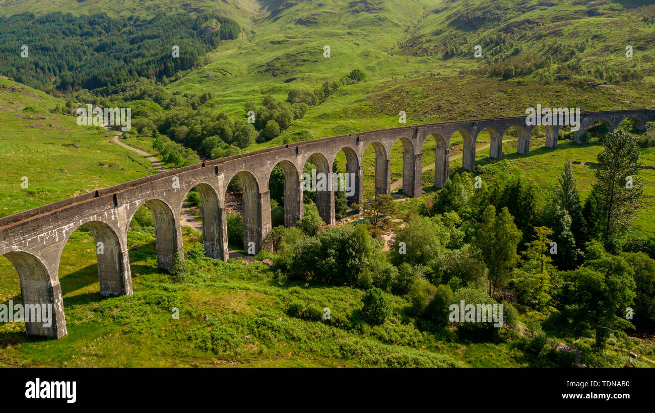 Viadukt Glenfinnan, Highlands, Scotland, UK Banque D'Images