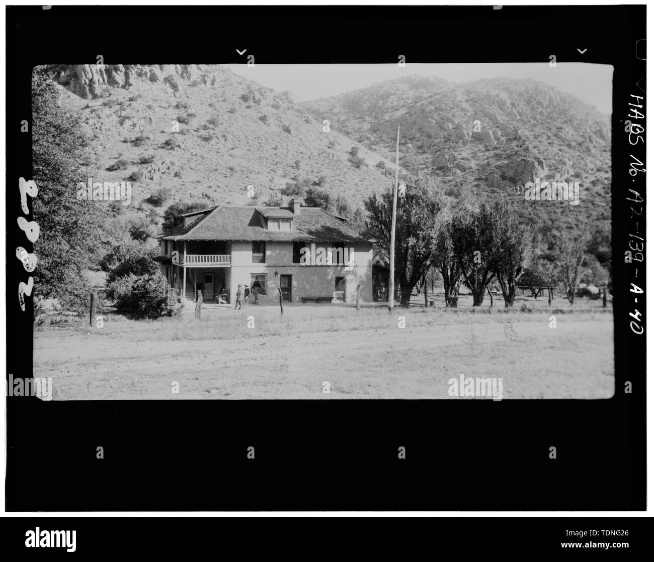 Monument national de chiricahua Banque d'images noir et blanc - Alamy