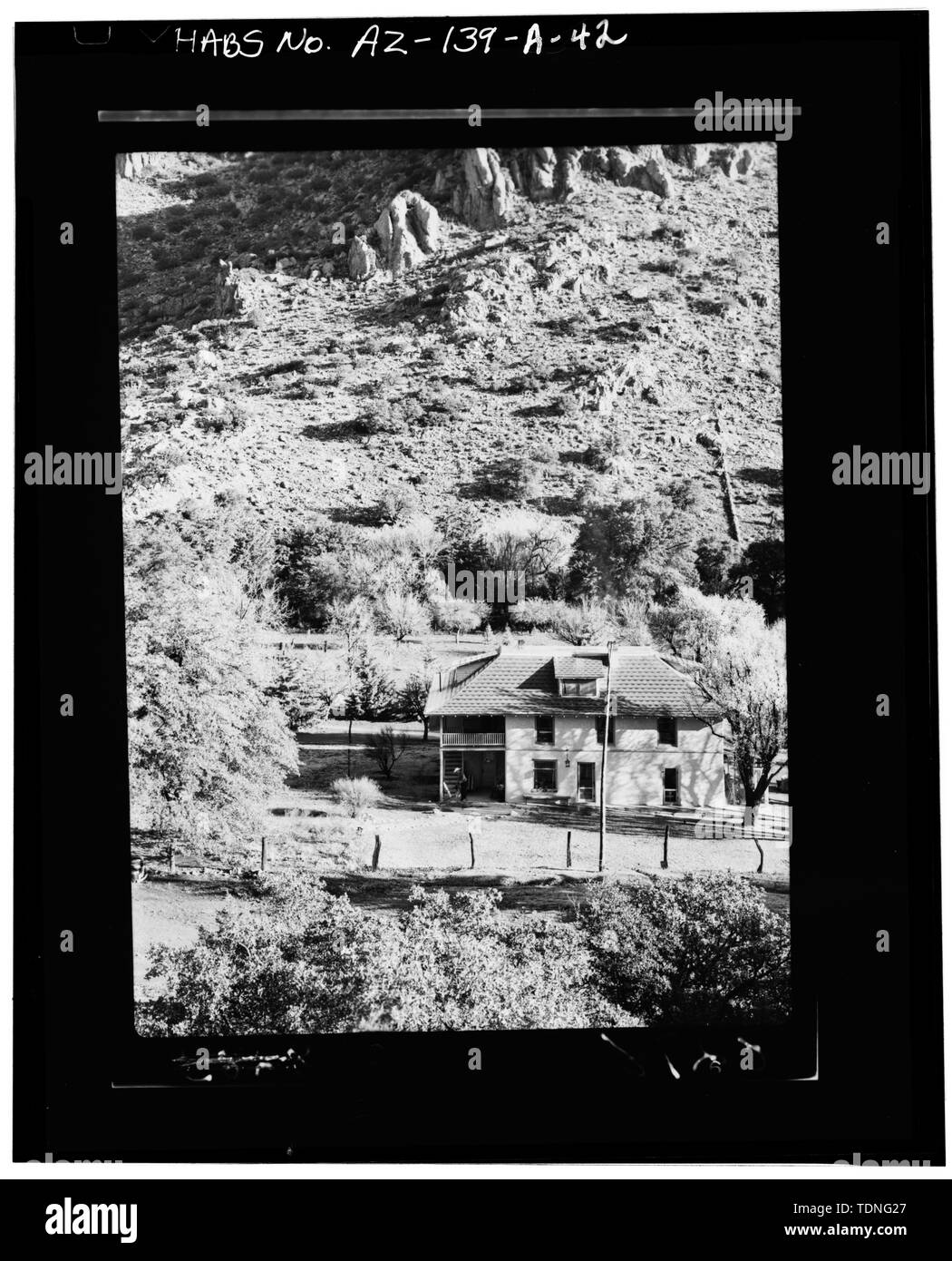 Monument national de chiricahua Banque d'images noir et blanc - Alamy