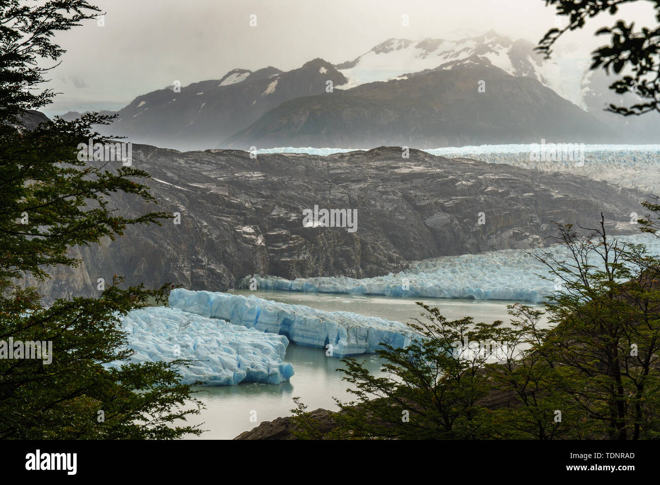 Trek de Torres del Paine en Patagonie, au Chili, en Amérique du Sud Banque D'Images