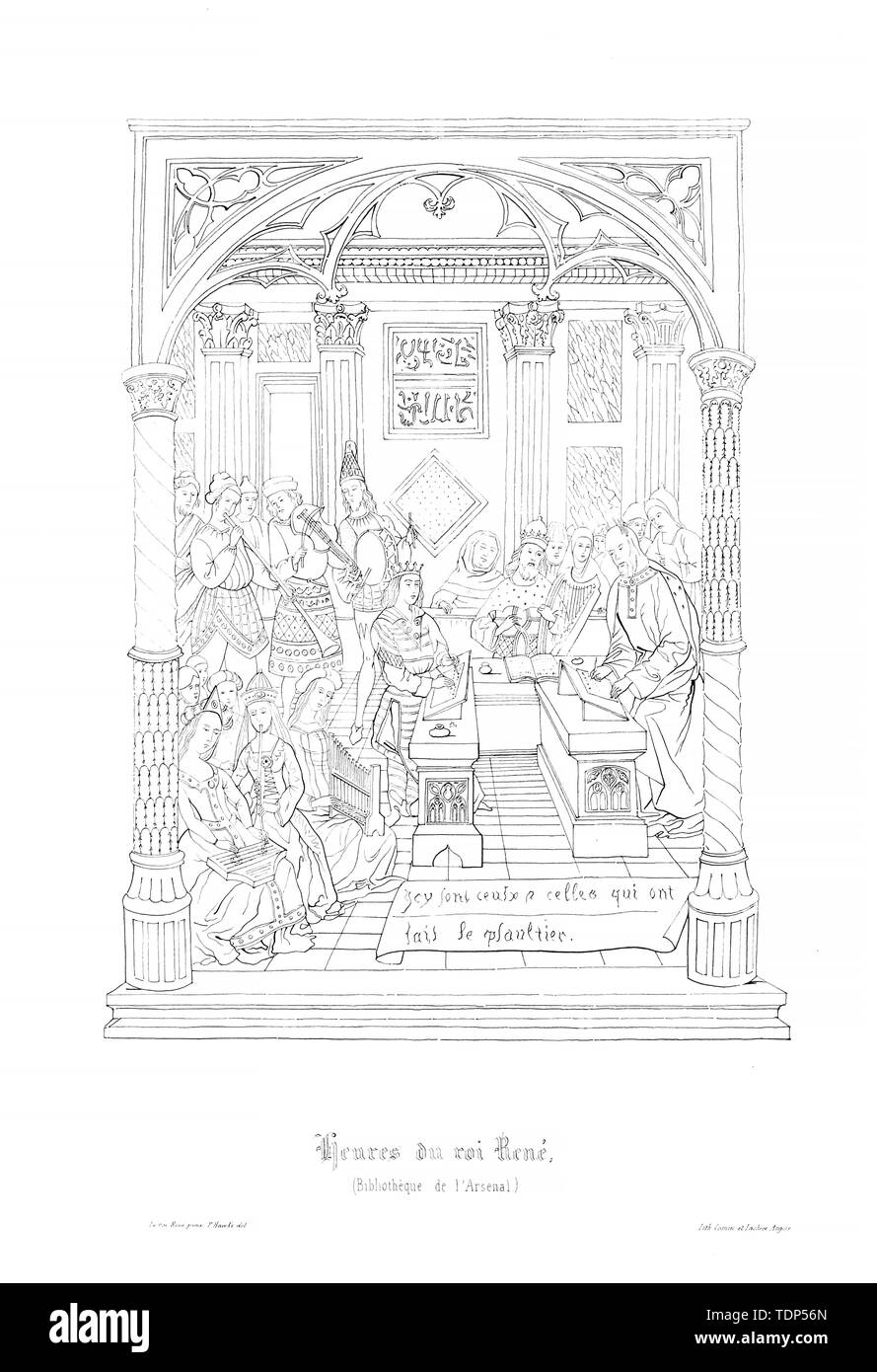 Christian illustration. Ancienne image Banque D'Images