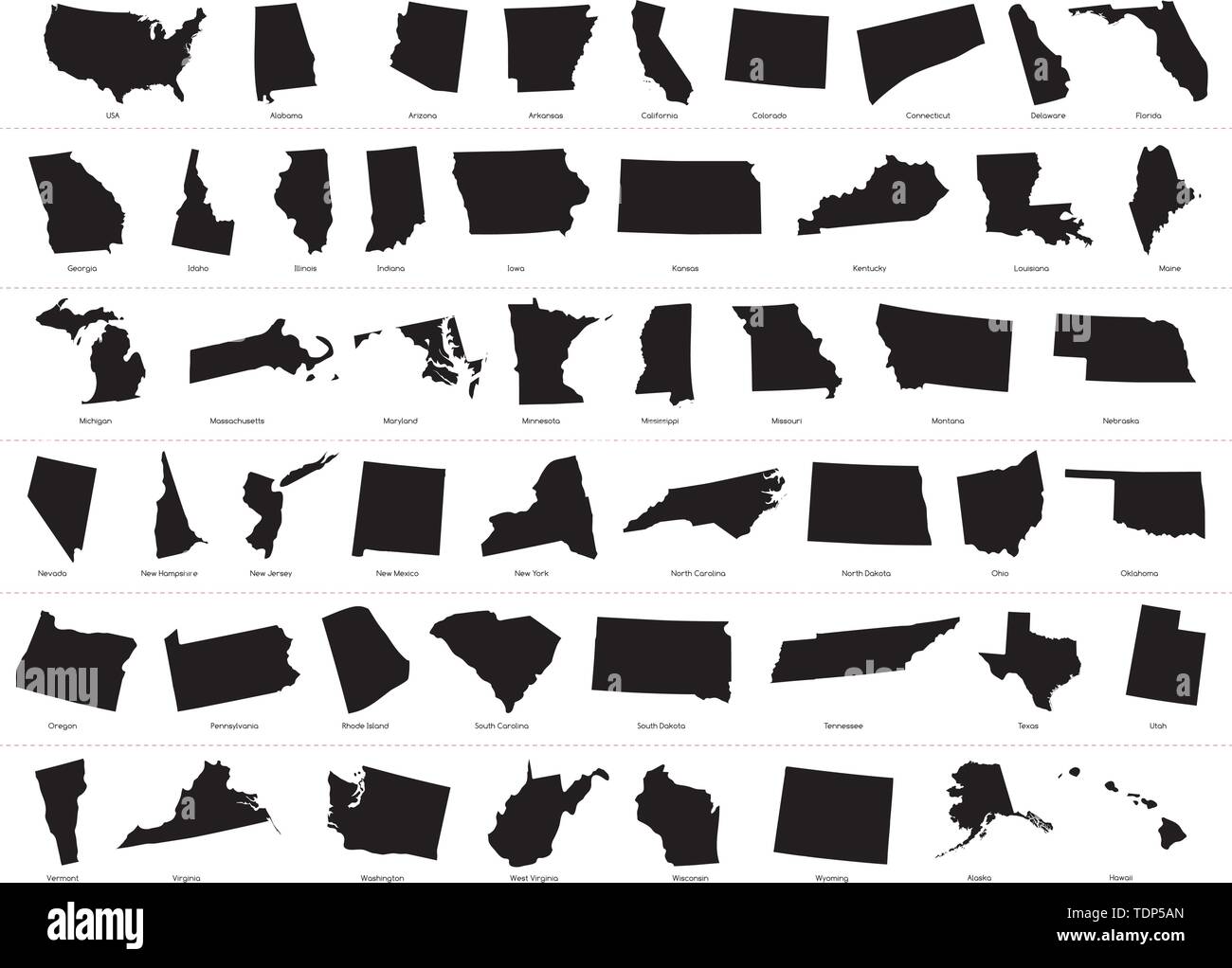 Les Etats-Unis d'Amérique (USA), communément connu sous le nom de United States (U.S.) ou d'Amérique, est une république fédérale composée de 50 Etats, un gouvernement fédéral dist Illustration de Vecteur