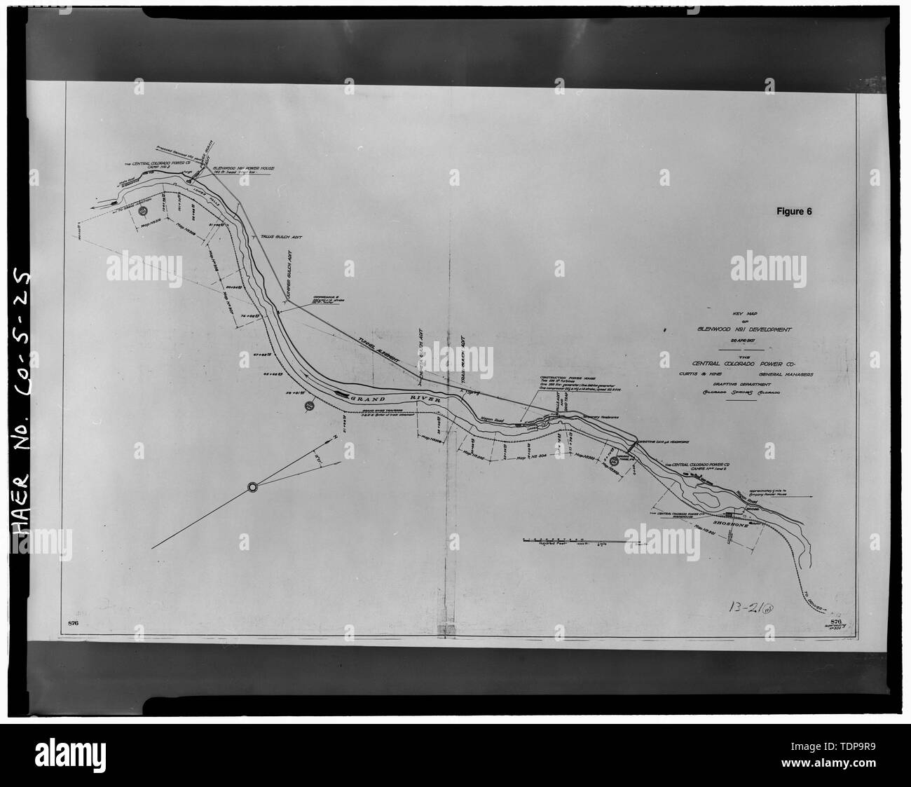 Carte du colorado de glenwood springs Banque d'image et photos Alamy