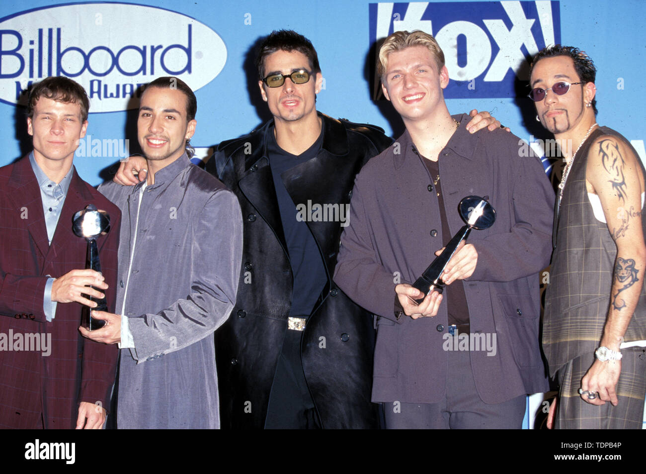 Déc 07, 1998 ; Las Vegas, NV, USA ; BACKSTREET BOYS @ 1998 Billboard Music Awards.. (Crédit Image : Chris Delmas/Zuma sur le fil) Banque D'Images