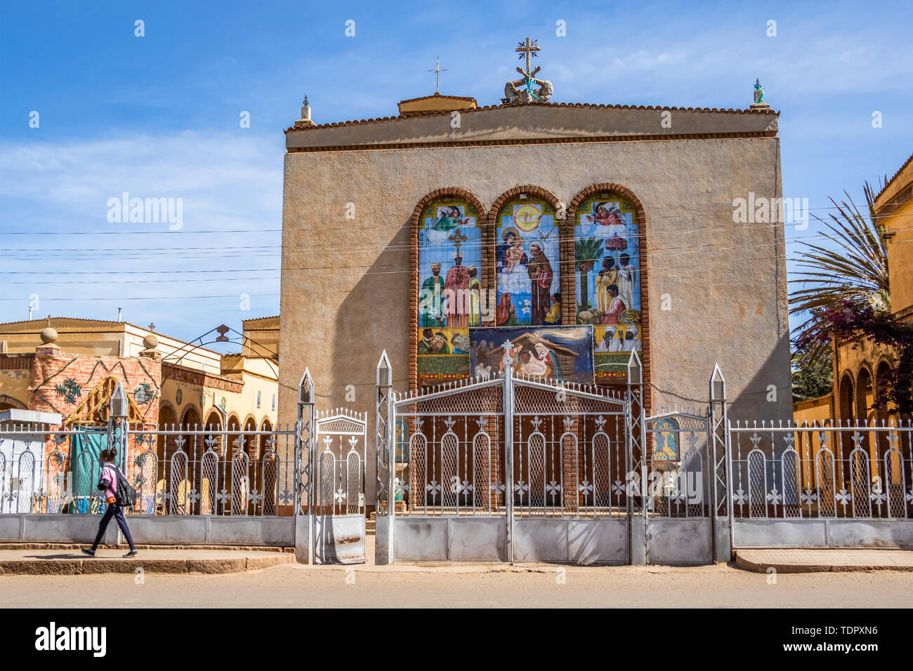 Église Saint François ; Asmara, Érythrée, Région du Centre Banque D'Images
