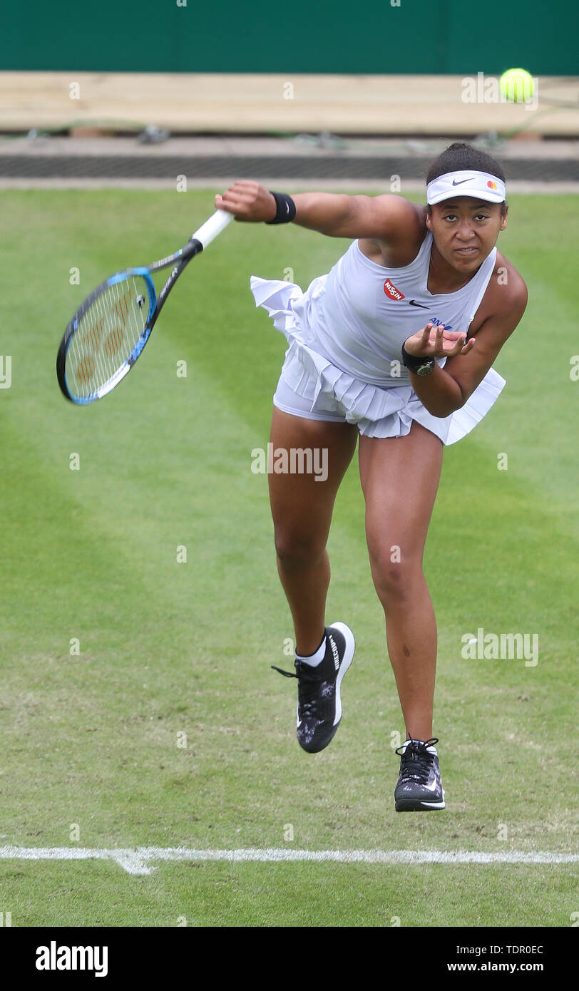 Au cours d'Osaka Naomi jour 4 de la Nature Valley Classic à Edgbaston, Birmingham Club Priory. Banque D'Images