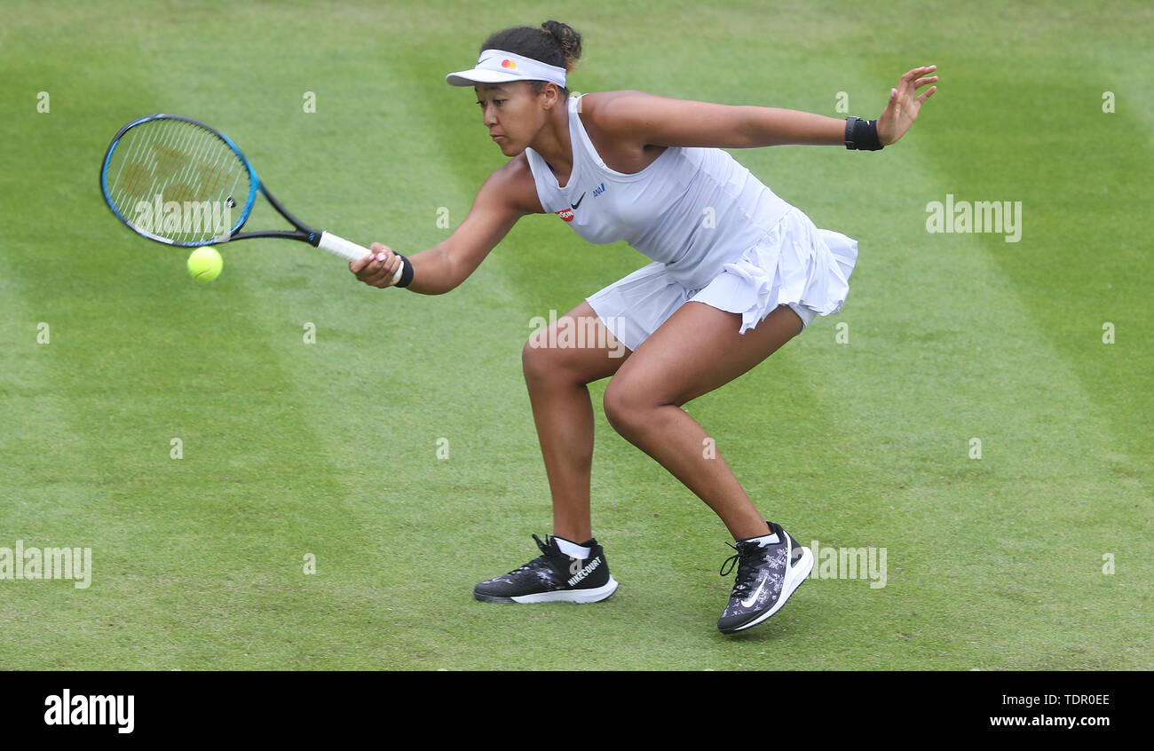 Au cours d'Osaka Naomi jour 4 de la Nature Valley Classic à Edgbaston, Birmingham Club Priory. Banque D'Images