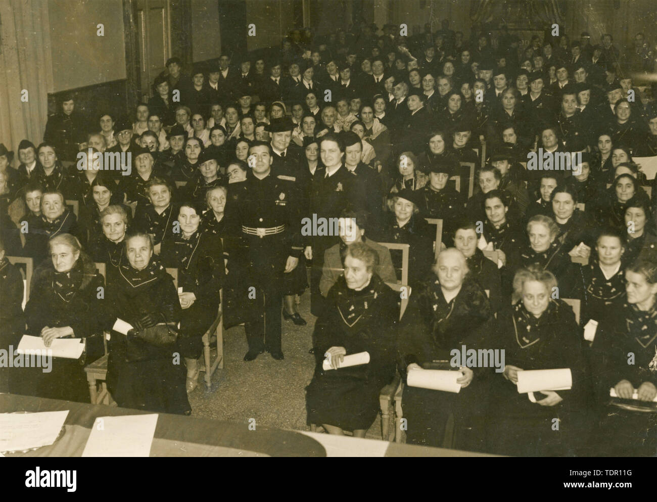 Prix fidélité fasciste les travailleuses pour anciens combattants, Rome, Italie 1940 Banque D'Images