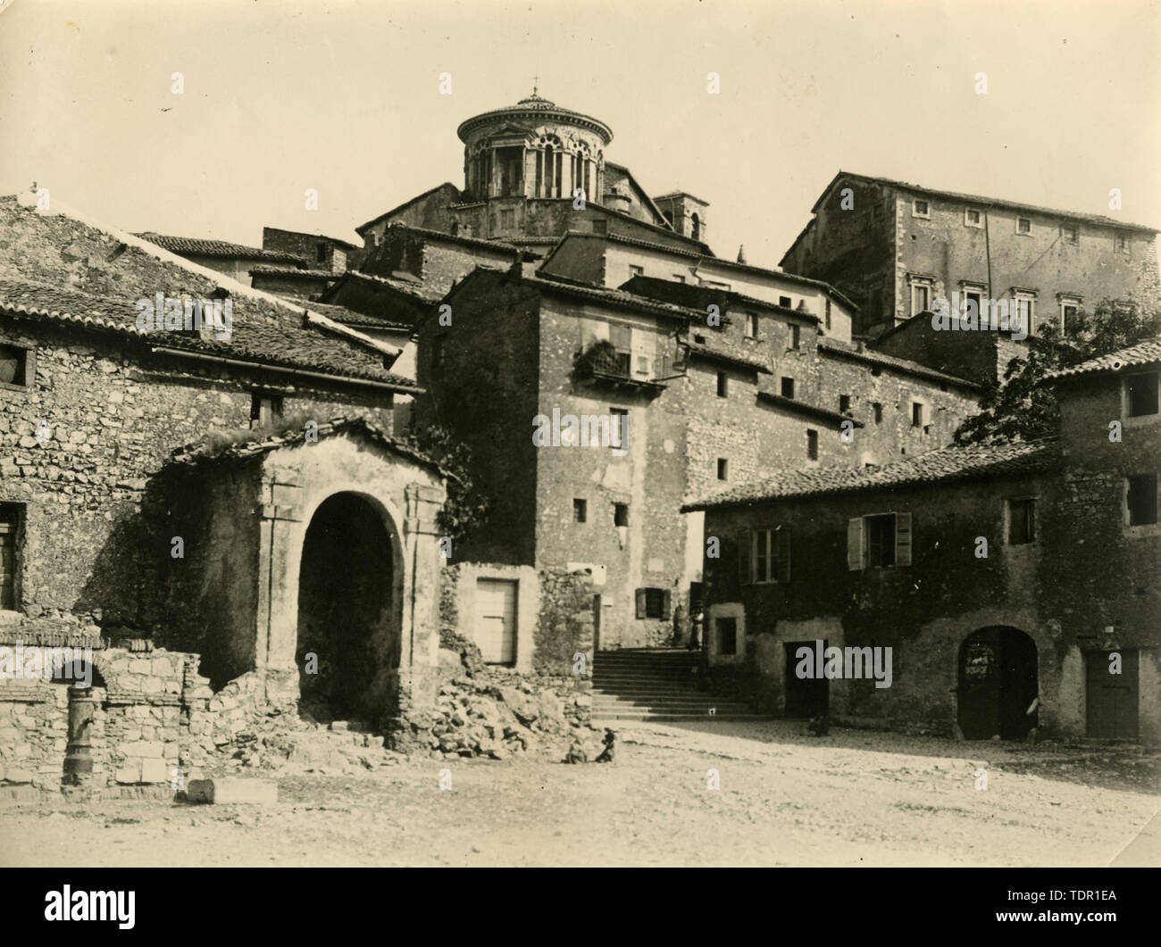 Avis de Capranica Prenestina, Italie 1910 Banque D'Images