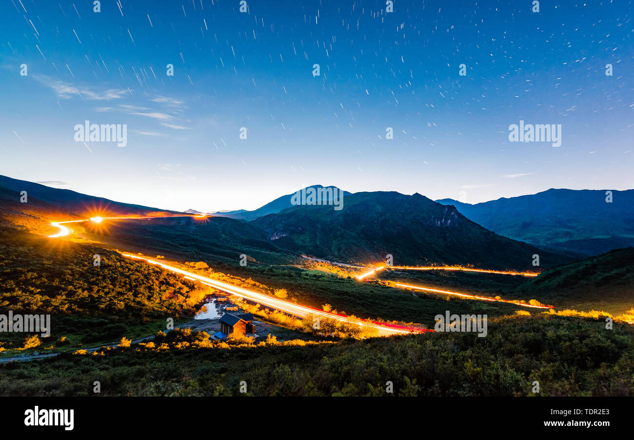 Décor naturel dans le Qinghai Banque D'Images