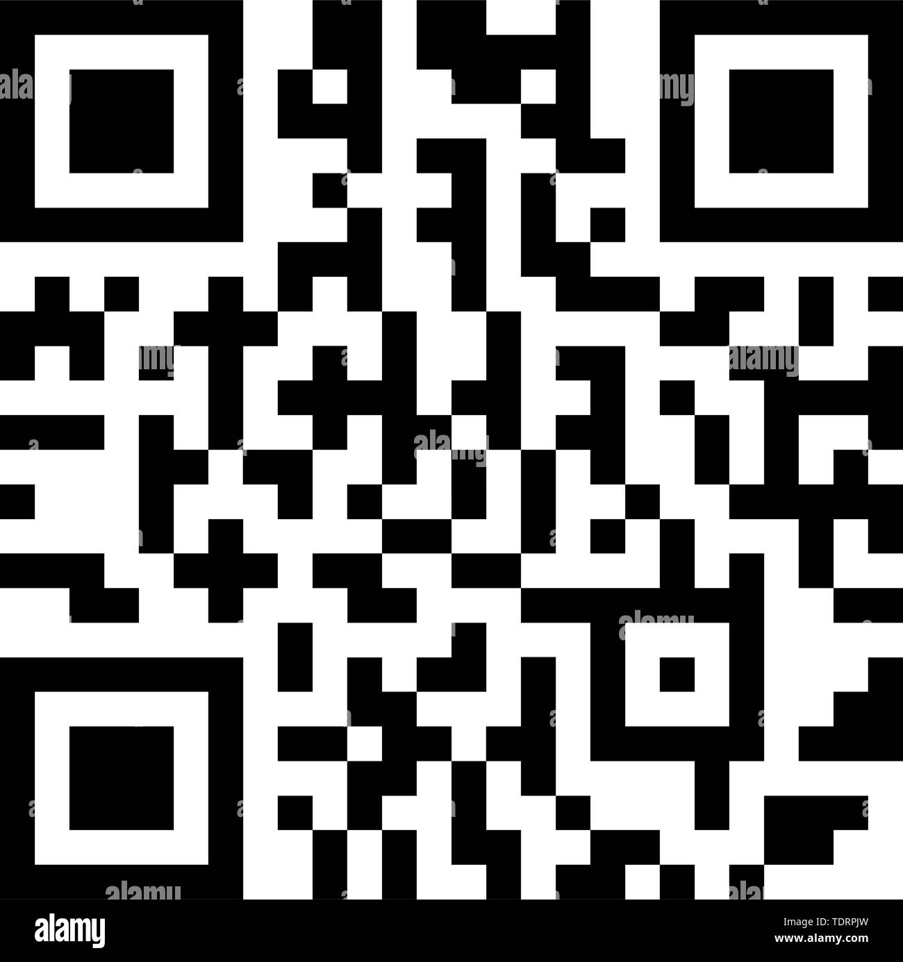 Simple moderne télévision QR Code Sign in Vector illustration isolé sur fond blanc. La technologie numérique, électronique, marketing, Internet Concept, Supe Illustration de Vecteur