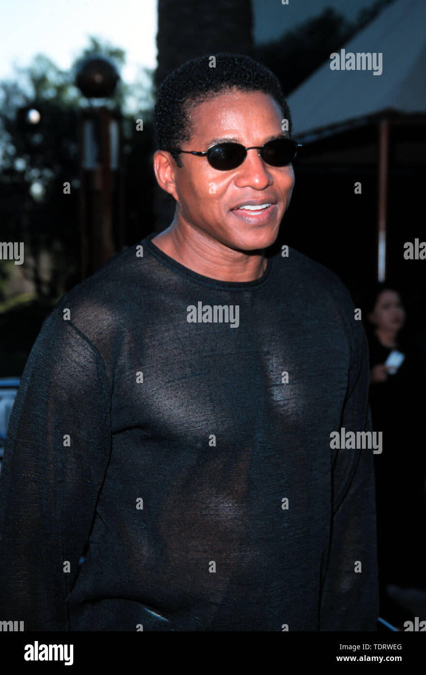 Jul 24, 2000 ; Los Angeles, CA, USA ; Singer JACKIE JACKSON @ l 'Nutty Professor II : The Klumps' premiere.. (Crédit Image : Â© Chris Delmas/Zuma sur le fil) Banque D'Images