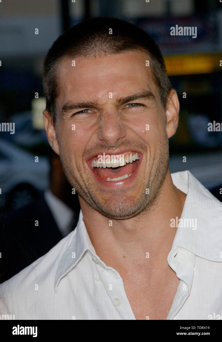 Aug 07, 2001 ; Los Angeles, CA, USA ; acteur TOM CRUISE @ l La première de 'les autres.' (image Crédit : © Chris Delmas/Zuma sur le fil) Banque D'Images