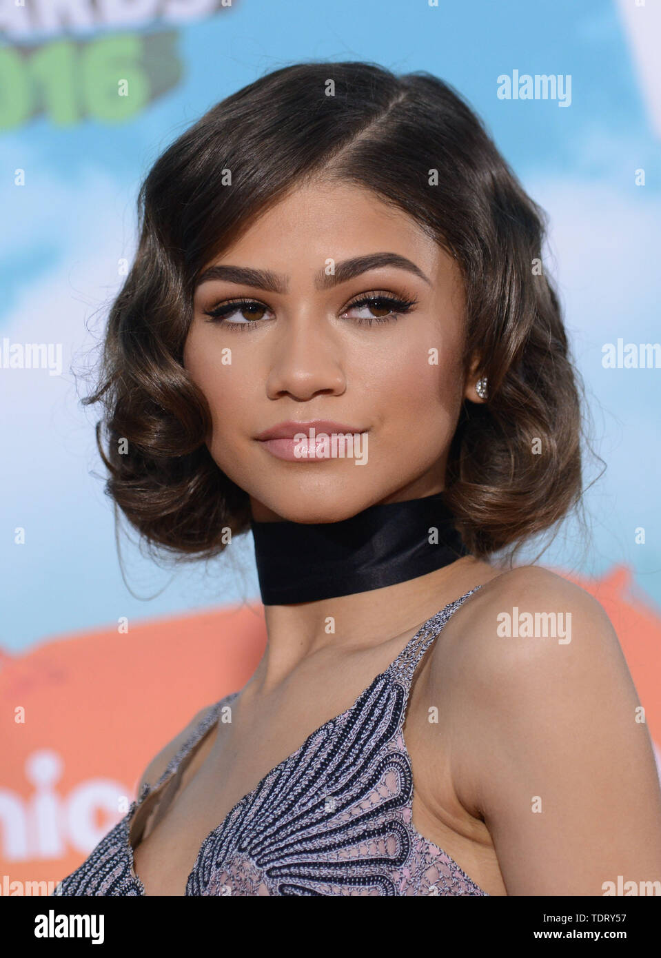 13 mars 2016 - Los Angeles, Californie, Etats-Unis - Zendaya @ 2016 Nickelodeon Kids Choice awards s'est tenue @ le Forum..Le 12 mars 2016 (Crédit Image : Â© Chris Delmas/Zuma sur le fil) Banque D'Images
