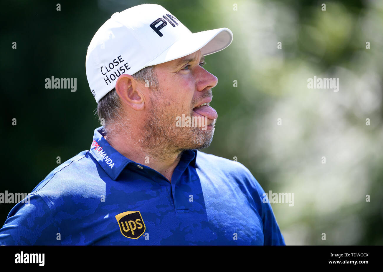 Allemagne, club München Eichenried. 19 Juin, 2019. Golf : Tournée Européenne - Open - International Pro-Am. L'anglais professionnel de golf Lee Westwood prend part à la Pro Am tournoi. Crédit : Sven Hoppe/dpa/Alamy Live News Banque D'Images